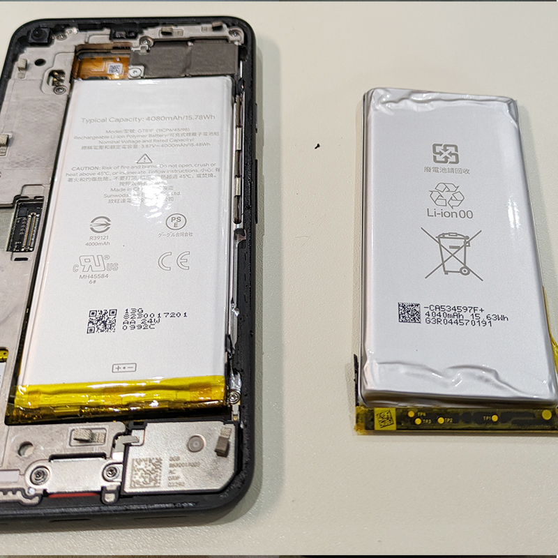 Google Pixel5 新品純正バッテリーに交換